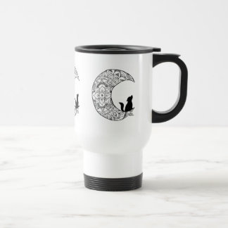 Caneca de viagem da lua da violeta