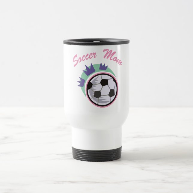 Caneca de viagem da mãe do futebol (Centro)