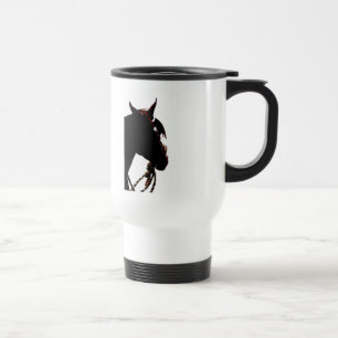 Caneca de viagem da mamã da mostra do cavalo -