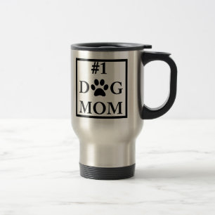 Caneca de viagem da mamã do cão da força #1