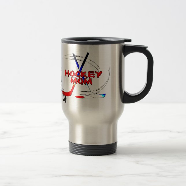 Caneca de viagem da mamã do hóquei (Direita)