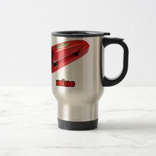 Caneca de viagem da mina do grampeador