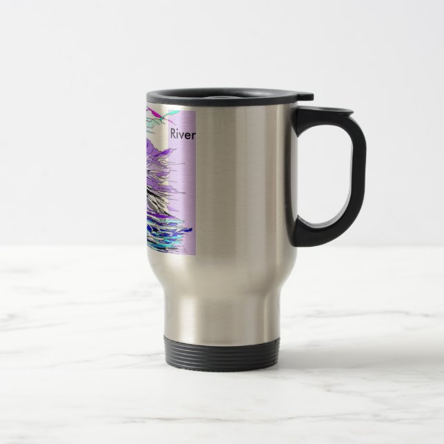 Caneca de viagem da montanha roxa do rio (Direita)