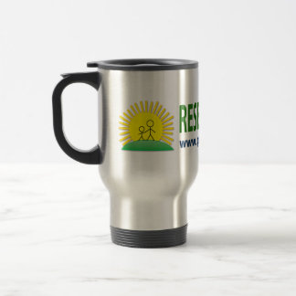 Caneca de viagem da pesquisa = da cura