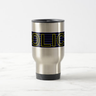 Caneca de viagem da POLÍCIA 3