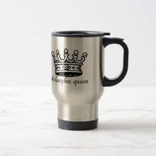 Caneca de viagem da rainha do filósofo (crwn do