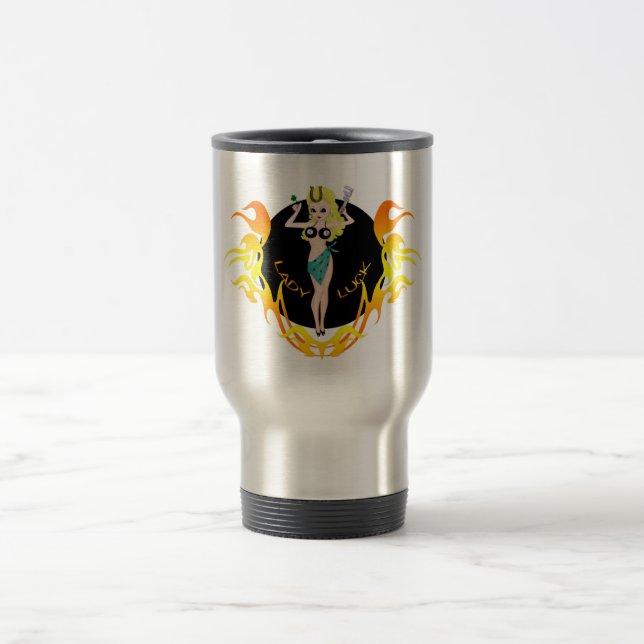 Caneca de viagem da senhora Sorte (Centro)