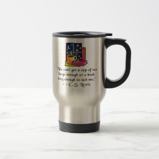 Caneca de viagem das citações de w do chá & dos
