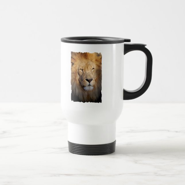 Caneca de viagem das imagens do leão (Direita)