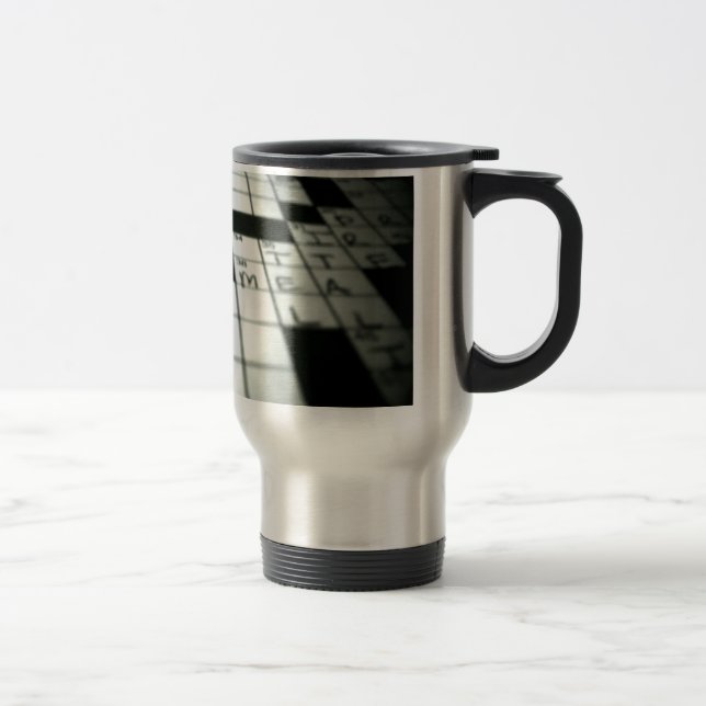 Caneca de viagem das palavras cruzadas (Direita)