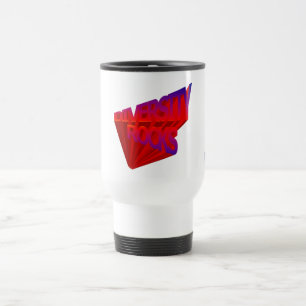 Caneca de viagem das rochas da diversidade