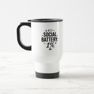 Caneca de viagem de 15 oz - Bateria Social