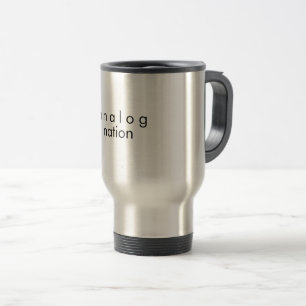 Caneca de viagem de aço inoxidável Analog Nation