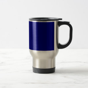 Caneca de Viagem de Aço Inoxidável Azul Marinho