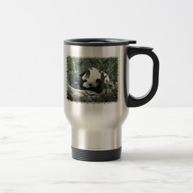 Caneca de viagem de aço inoxidável da panda (Direita)