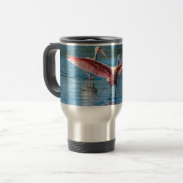 Caneca de viagem de aço inoxidável de 15 onças do