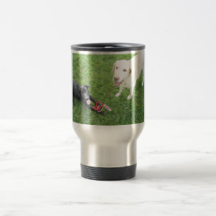 Caneca de viagem de aço inoxidável de labrador