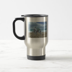 Caneca de viagem de aço inoxidável do unicórnio
