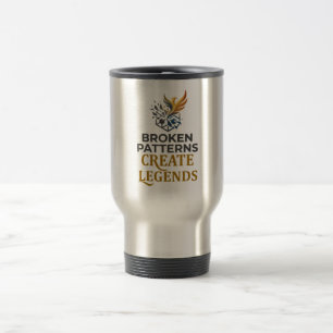 Caneca de viagem de aço inoxidável motivacional