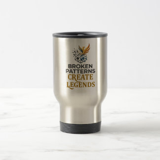 Caneca de viagem de aço inoxidável motivacional