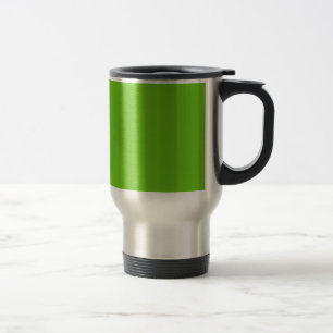 Caneca de viagem de aço inoxidável verde alienígen