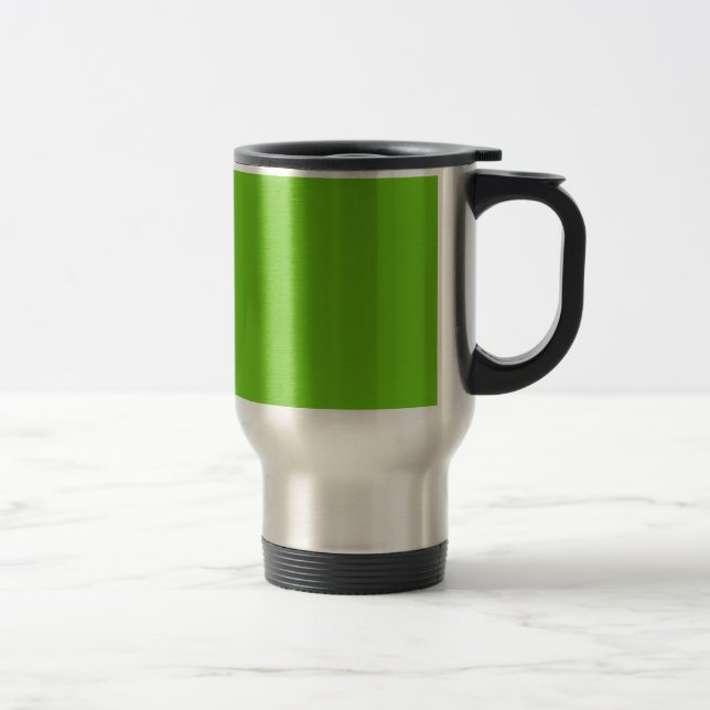 Caneca de viagem de aço inoxidável verde alienígen (Direita)