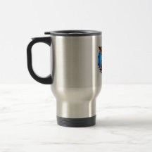 Caneca de Viagem de Aço Inoxilável com Ilustração