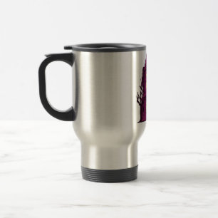 Caneca de viagem de aço manchado