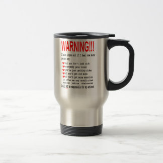 Caneca de viagem de advertência do lúpus