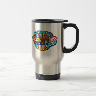 Caneca de viagem de águia americana