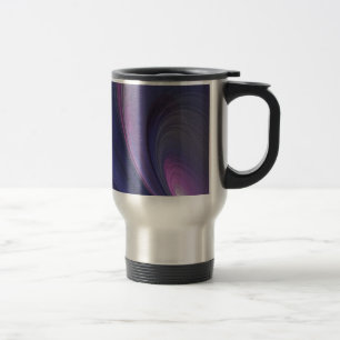 Caneca de Viagem de Alumínio Arco-Íris Abstrato