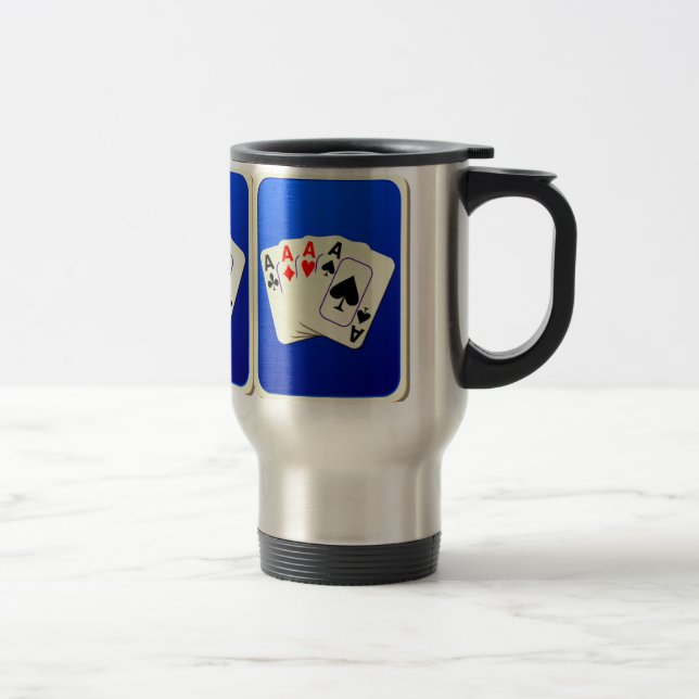 Caneca de viagem de alumínio de quatro aces (Direita)