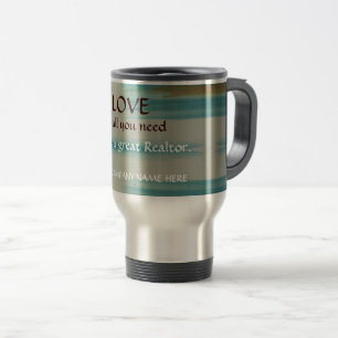 Caneca de Viagem de Arte Abstrata de Santa Fé para