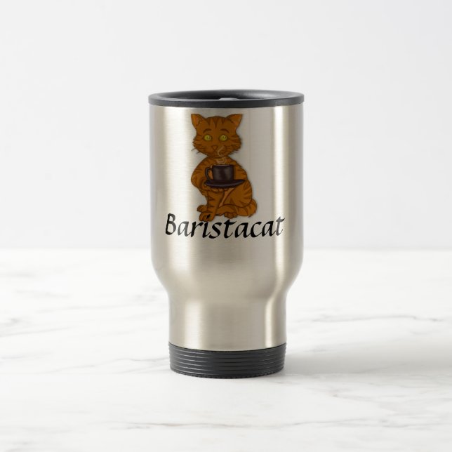 Caneca de viagem de Baristacat (Centro)