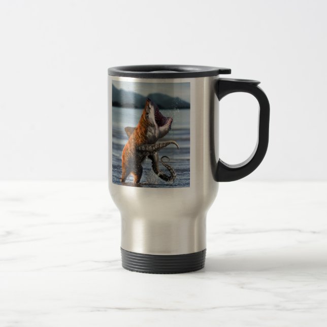 Caneca de viagem de Bearsharktopus (Direita)