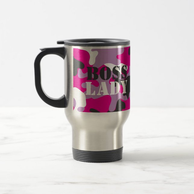 Caneca de viagem de Bebidas Lady Pink Camo (Esquerda)