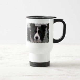 Caneca de viagem de border collie
