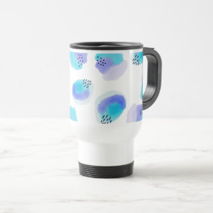 Caneca de viagem de Brushstrokes de Aquarela