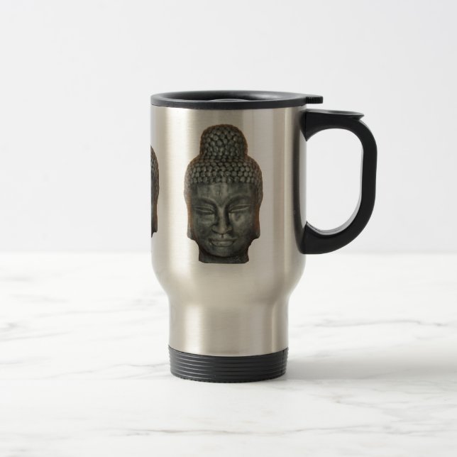 Caneca de viagem de Buddah: De aço inoxidável (Direita)