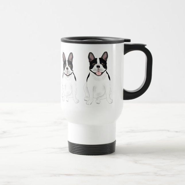 Caneca de viagem de Buldogue Francês (Direita)