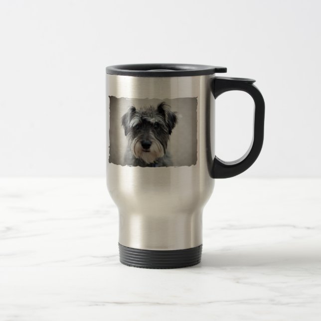 Caneca de viagem de Cachorro Schnauzer (Direita)