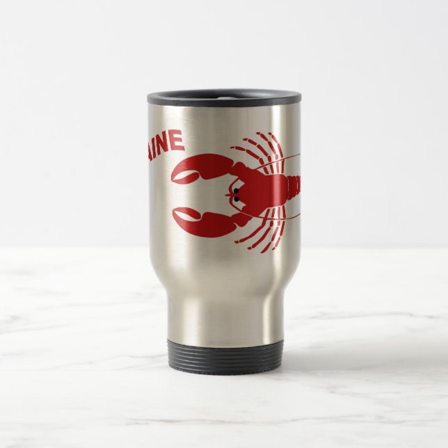 Caneca de Viagem de Café com Lagosta do Maine (Centro)