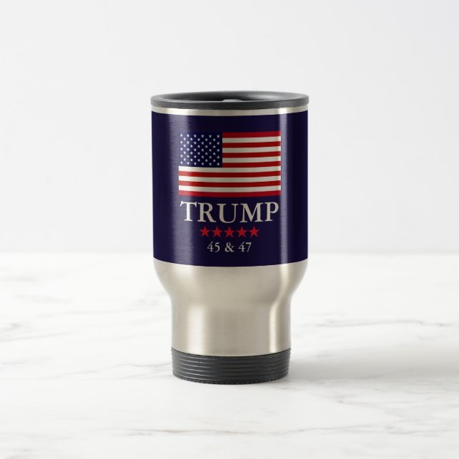 CANECA DE VIAGEM DE CAFÉ DO PRESIDENTE DONALD TRUM (Centro)