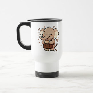 Caneca de Viagem de Café Elefante Fofo