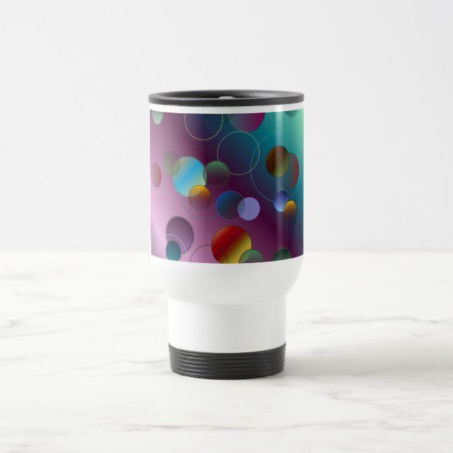 Caneca de viagem de Círculos Flutuantes (Centro)