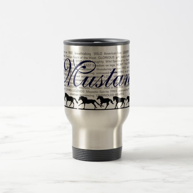 Caneca de viagem de Descriptives do mustang (Centro)