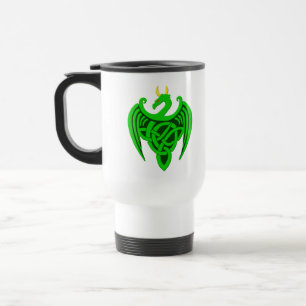 Caneca de viagem de Dragão Celular Verde