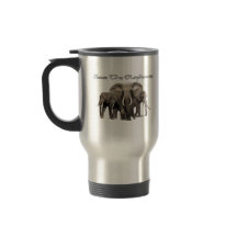 Caneca de viagem de Elefante Africano