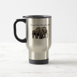 Caneca de viagem de Elefante Africano