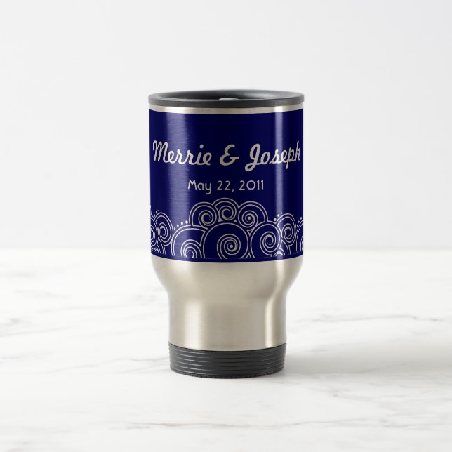 Caneca de viagem de encantamento branca dos (Centro)